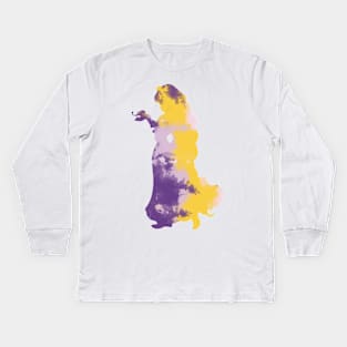 Character Inspired Silhouette Kids Long Sleeve T-Shirt